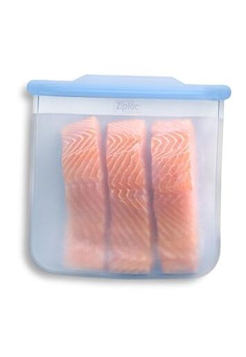  Endurables Large Pouch, 8 Cups, Reusable Silicone Bags Large Pouch (Pack of 1)