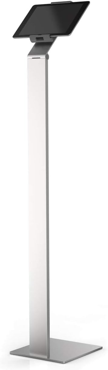 Durable Floor Stand Tablet Holder, Silver/Charcoal Gray, 7-11 inch,Floor Stand