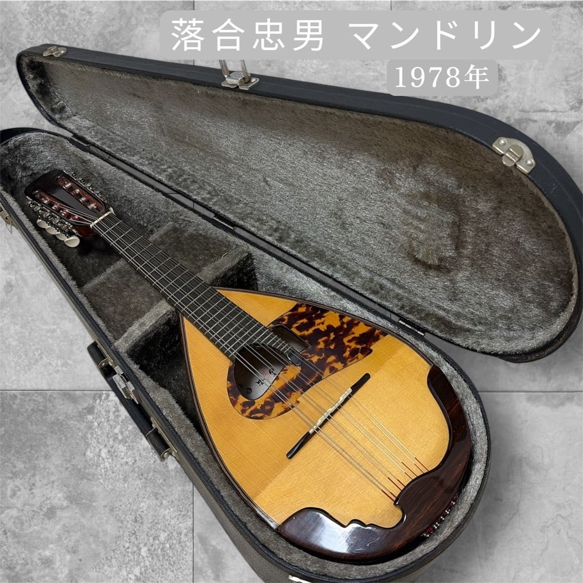 Tadao Ochiai Mandolin Manufactured in 1987 String instrument with hard case