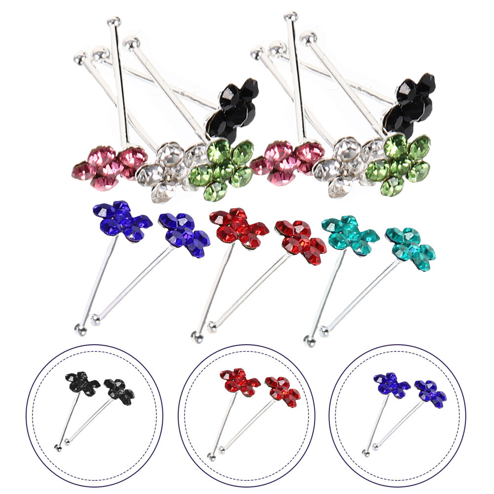 20PCS Body Piercing Jewelry Piercing Nose Rings Nose Screws Rings Set Nose Stud