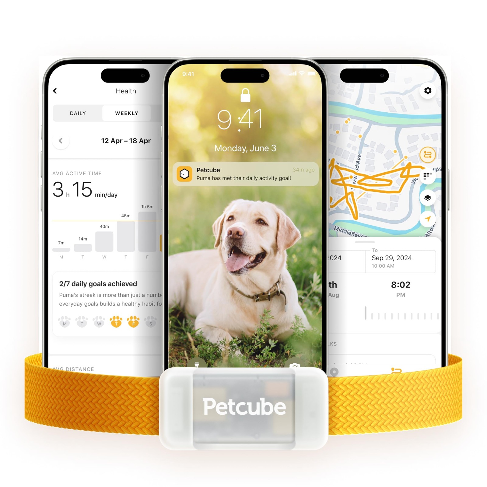 Petcube GPS Tracker for Dogs | Pet GPS Location Tracker with Escape Alerts an...
