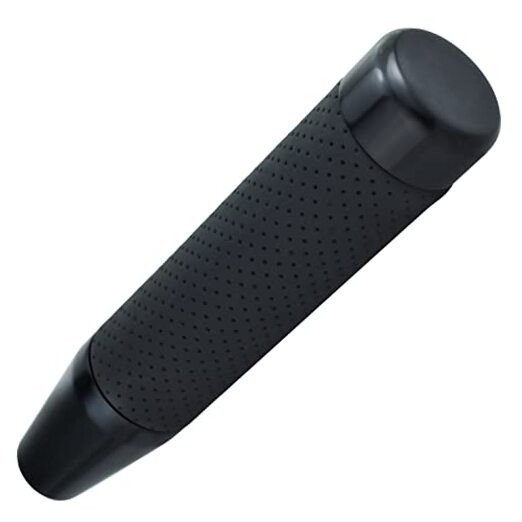  Long Gear Shifter Knob Leather Covered Car Stick Shift Lever Alloy Black