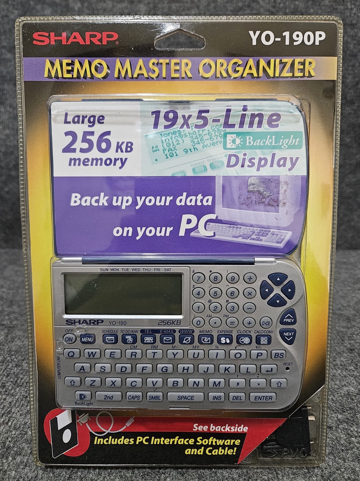Sharp Memo Master Organizer 256kb Memory