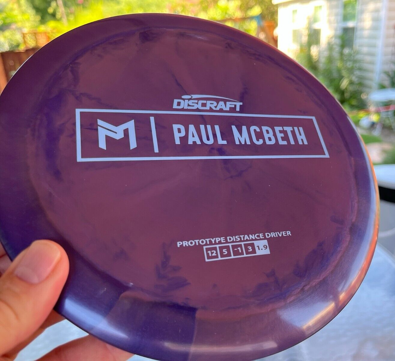 ESP Kong Zeus Discraft McBeth First Run Disc Golf Prototype Halo Swirls   #1708