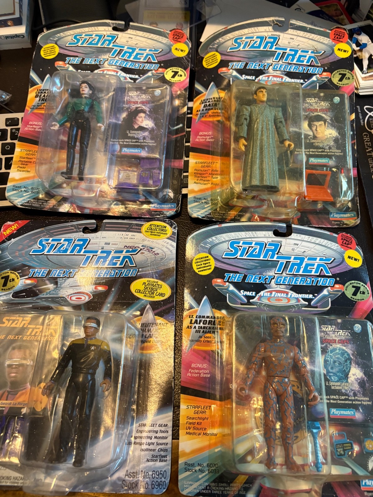 Star Trek The Next Generation 1994 7th Season Figures Lot Of 4 - NEW - READ