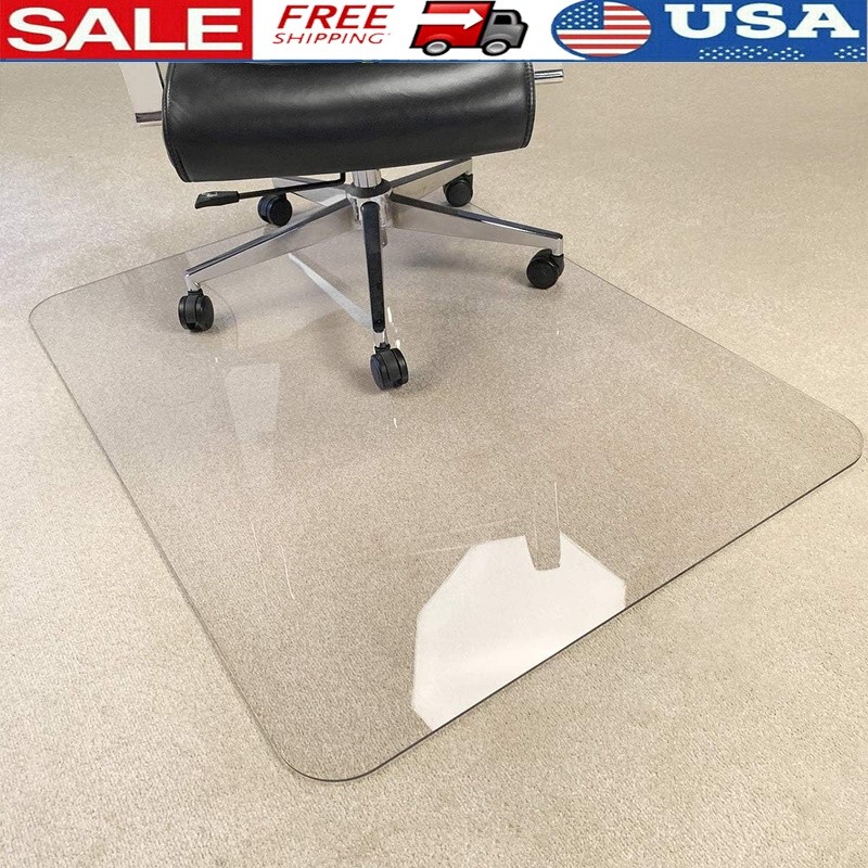 Heavy Duty Chair Mat Crystal Clear Multi-Surface Durable 0.2 Inch Thick New