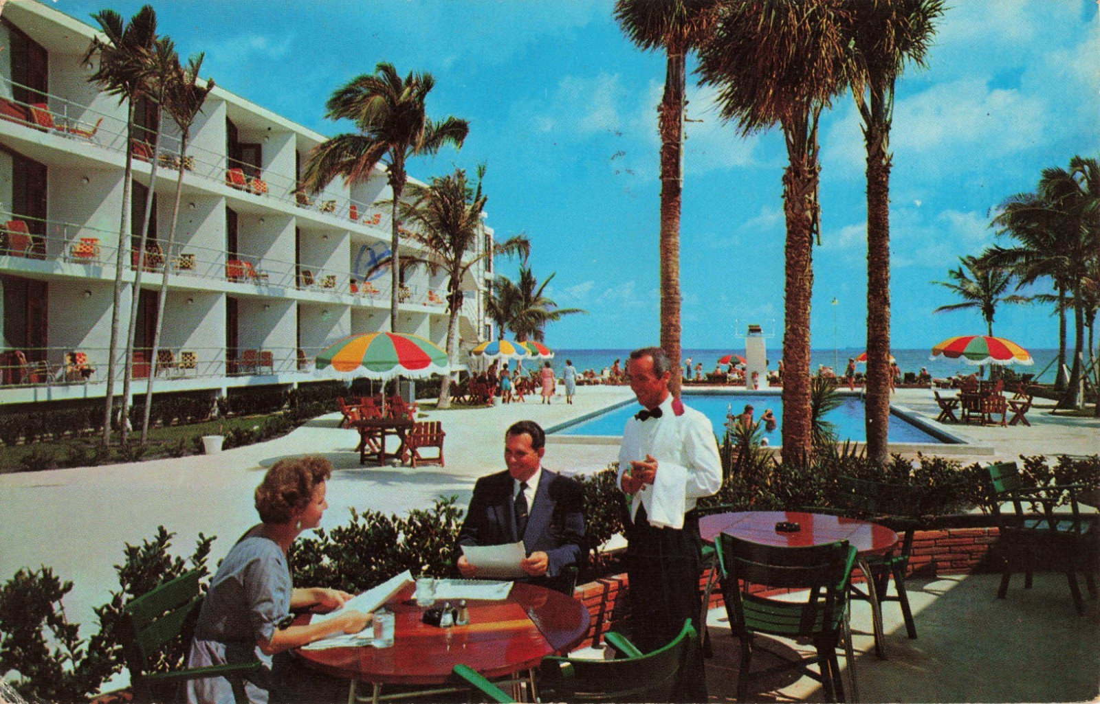 Pan American Motel - Miami Beach Florida FL - PM 1964 Postcard