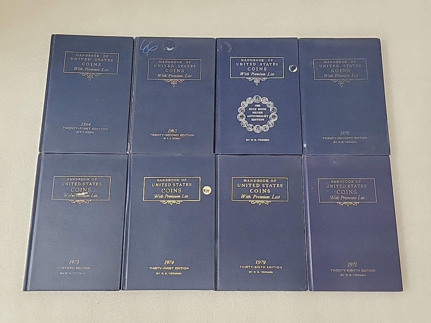 Handbook of United States Coins 1964-1979 LOT OF 8 Mixed