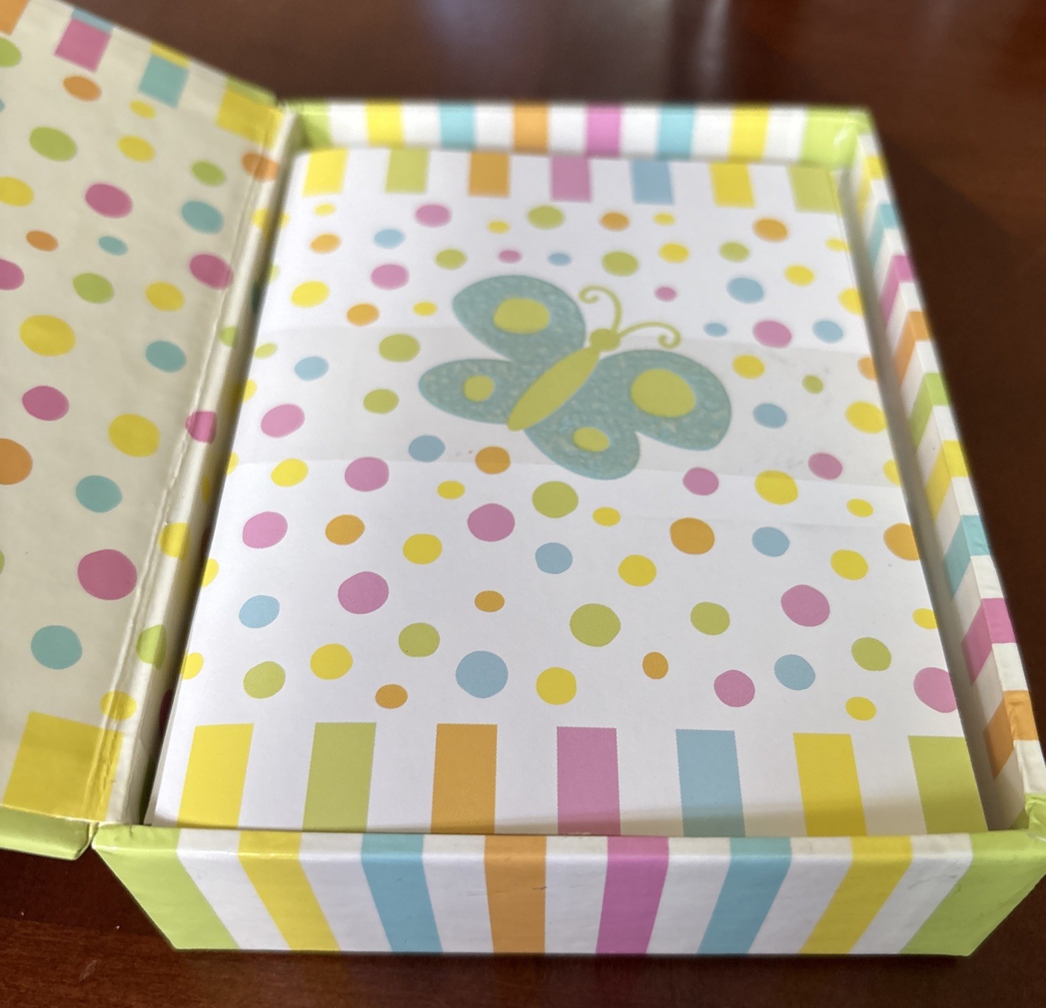 Butterfly Designer Collection Vintage American Greetings Stationary Cards In Box