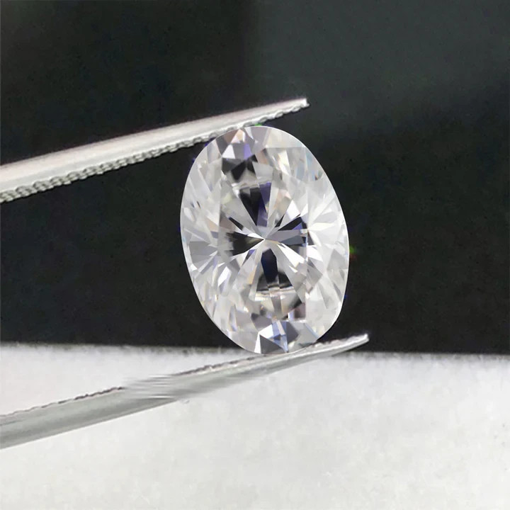 Lab Grown 6.00 Ct Oval Cut Loose CVD Diamond Natural D Color VVS1 Certified
