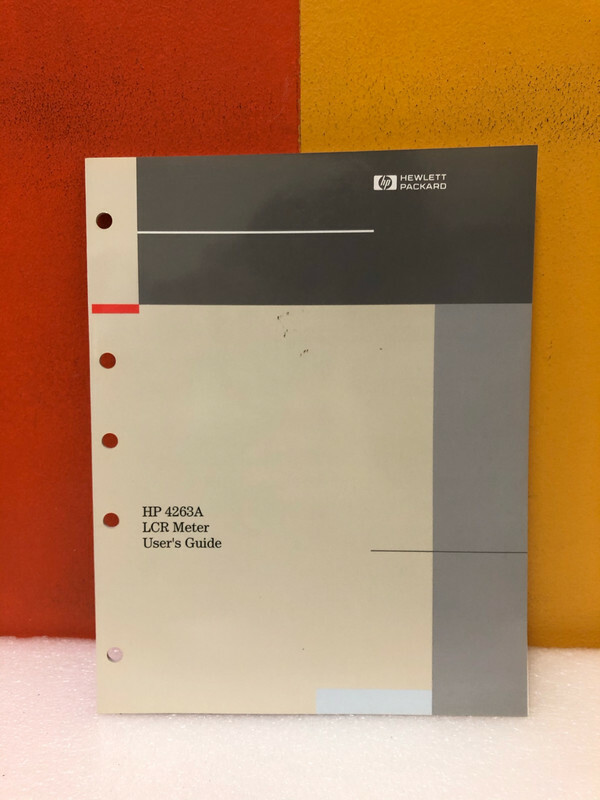 HP 4263A LCR Meter User's Guide