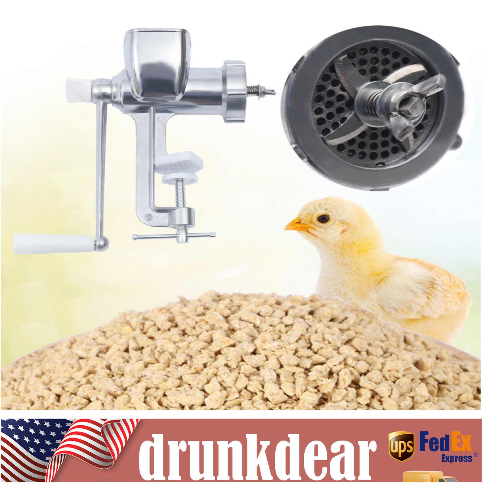 Manual Animal Feed Pellet Mill Machine Animal Food Maker Pellet Making Machine