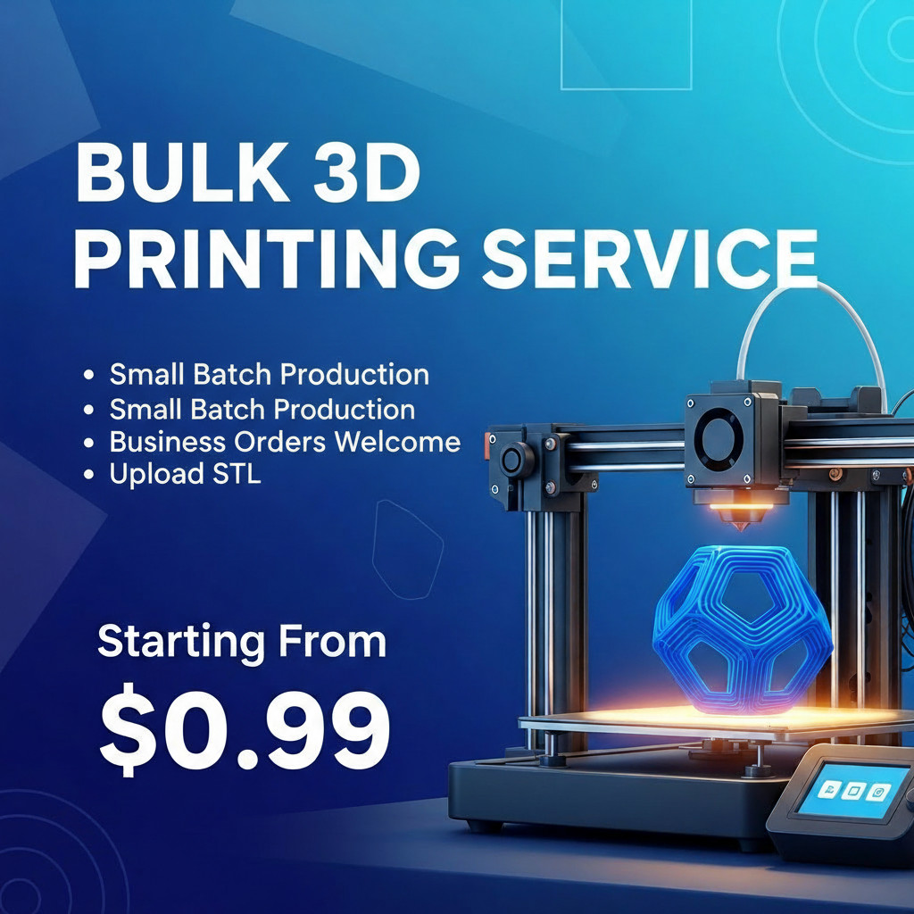 Bulk 3D Printing Service | Small Batch Manufacturing | Production Parts