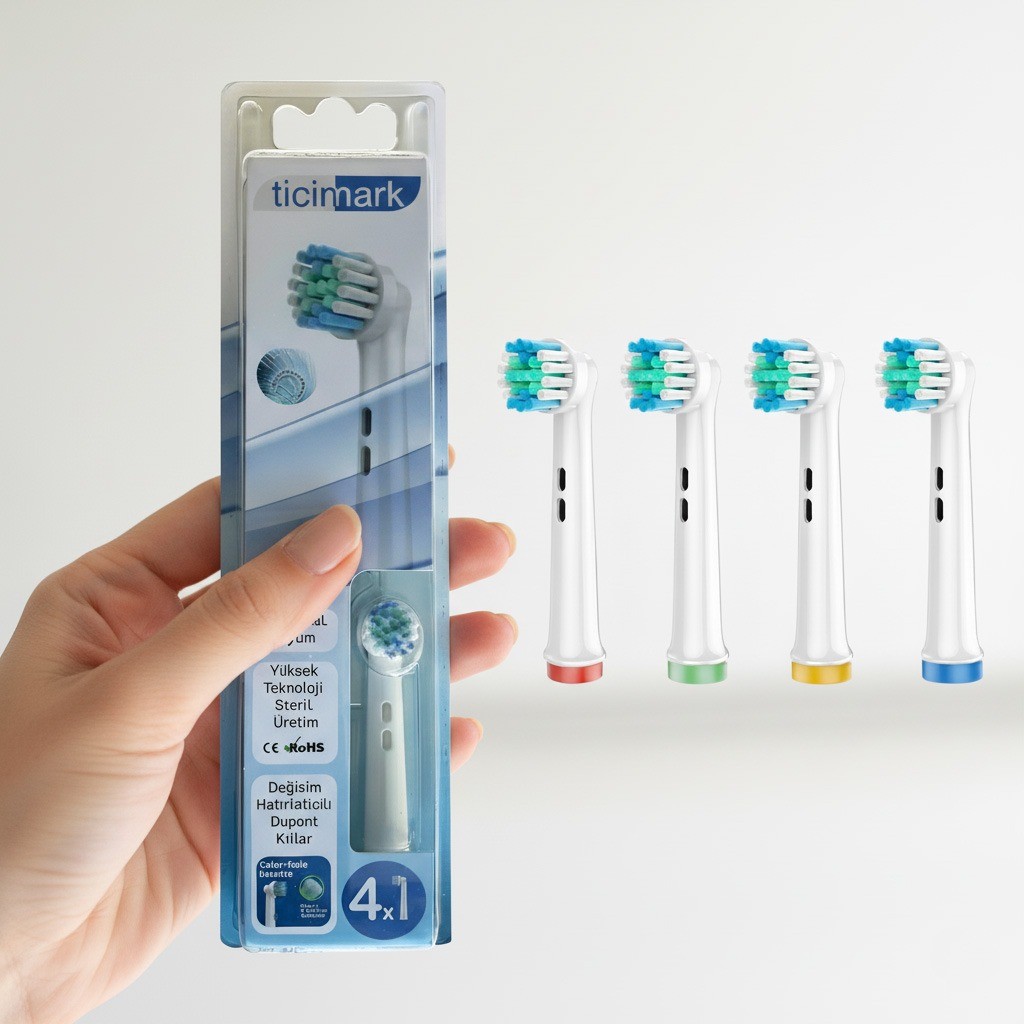 Classic Soft Toothbrush Head - 4 Replacement Heads