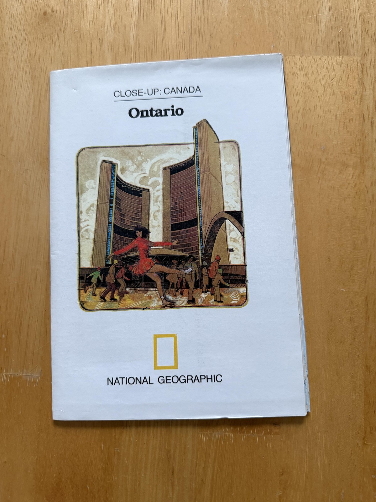 Vintage 1978 National Geographic Close-Up Canada Ontario Fold-Out Map Poster