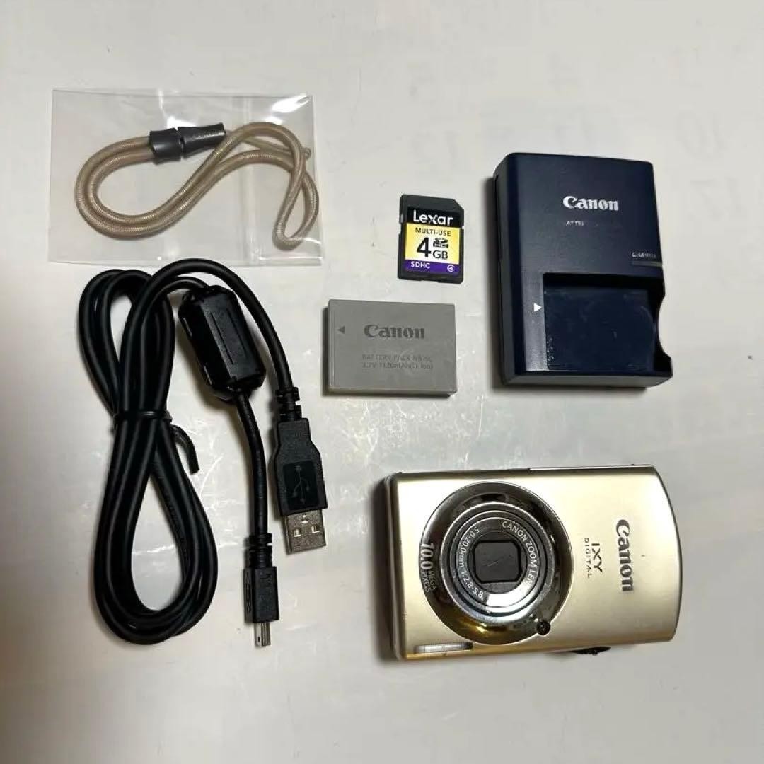 Canon IXY DIGITAL 920IS Gold Compact Digital Camera Tested Good Condition