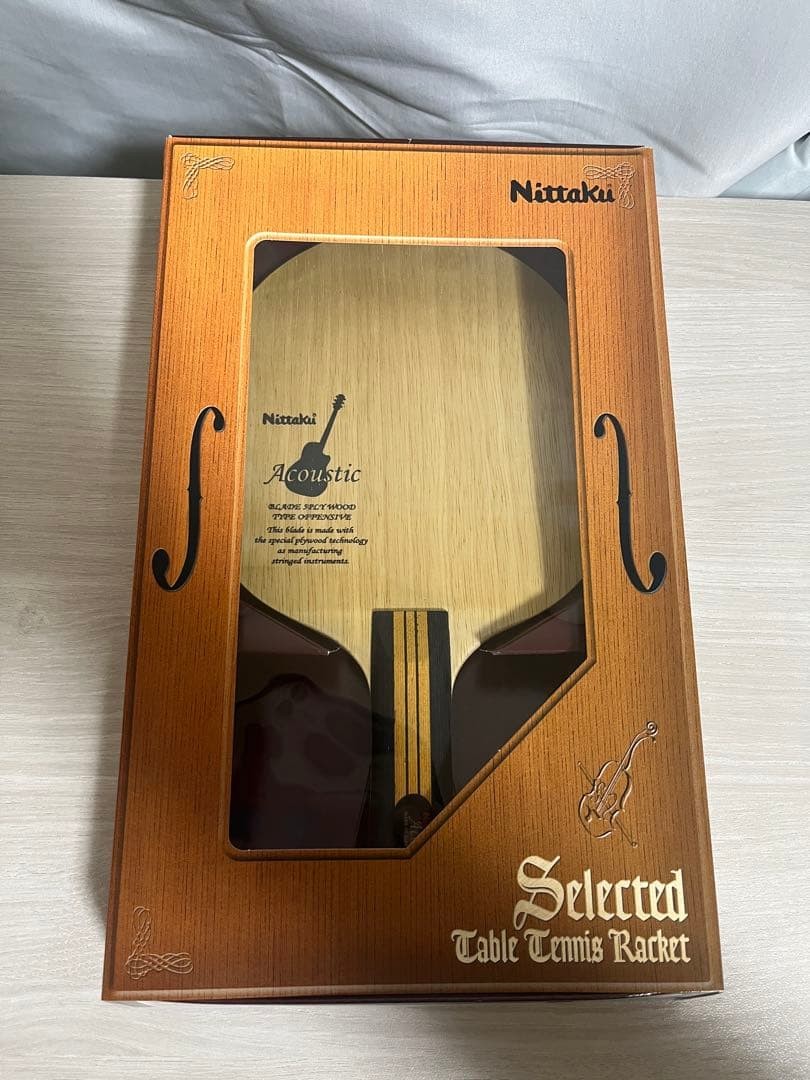 [Excellent Condition] Nittaku Acoustic FL 90 Table Tennis Racket with Box,