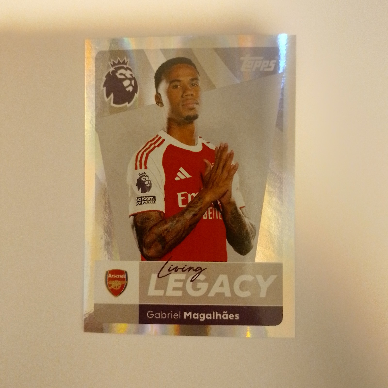 Topps Premier League Stickers  2026 - #38 Gabriel Magalhaes Living Legacy 