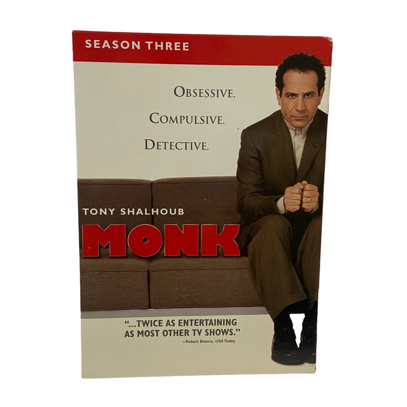 MONK Season 3 DVD 2005 4-Disc Set Tony Shaloub Detective TV Series OCD Show USA