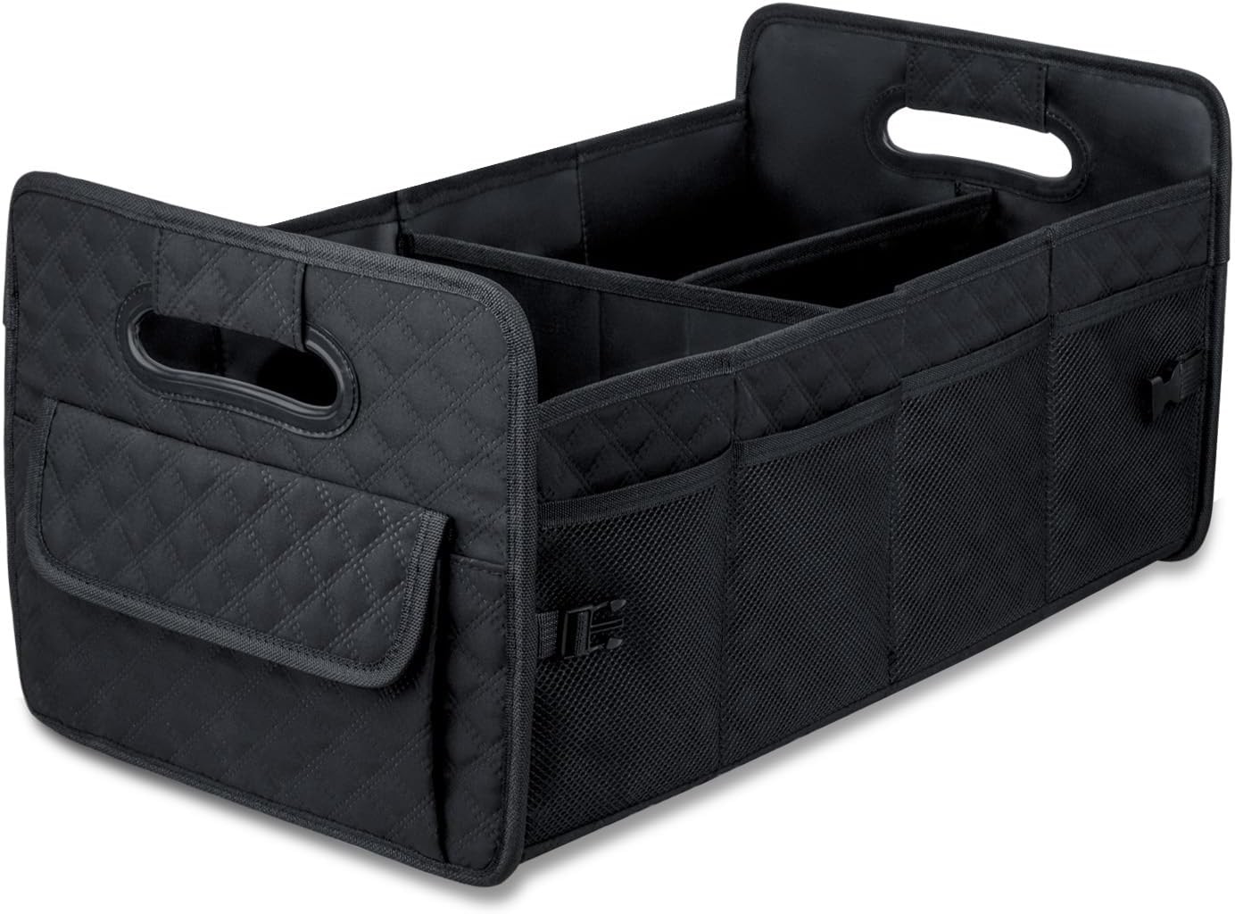 JiatuA Car Trunk Organizer for SUV, Car Storage Organizer Collapsible Multi Comp