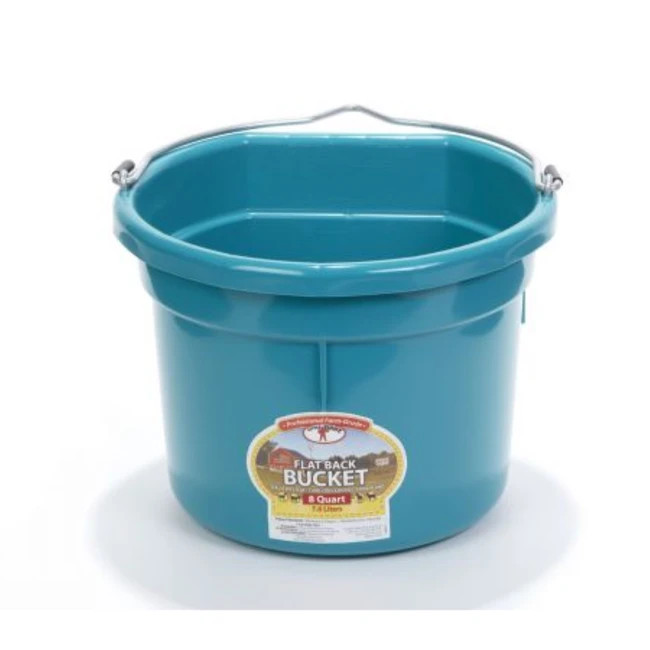 Miller Manufacturing Flat Back Bucket 8 Quart Teal