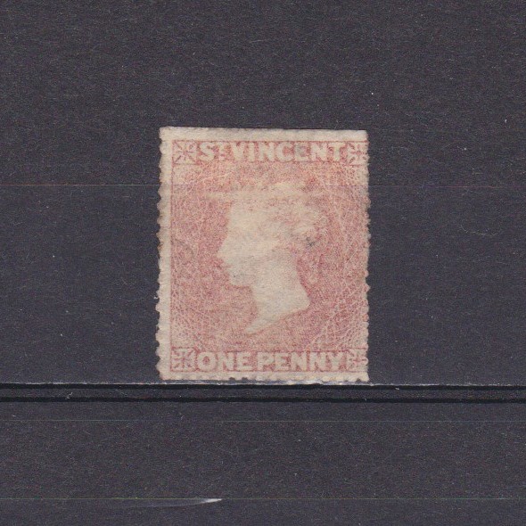 ST. VINCENT 1861, SG# 1, No wmk, faded, Used