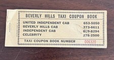 Vintage Beverly Hills Taxi Coupon Book Rare Find