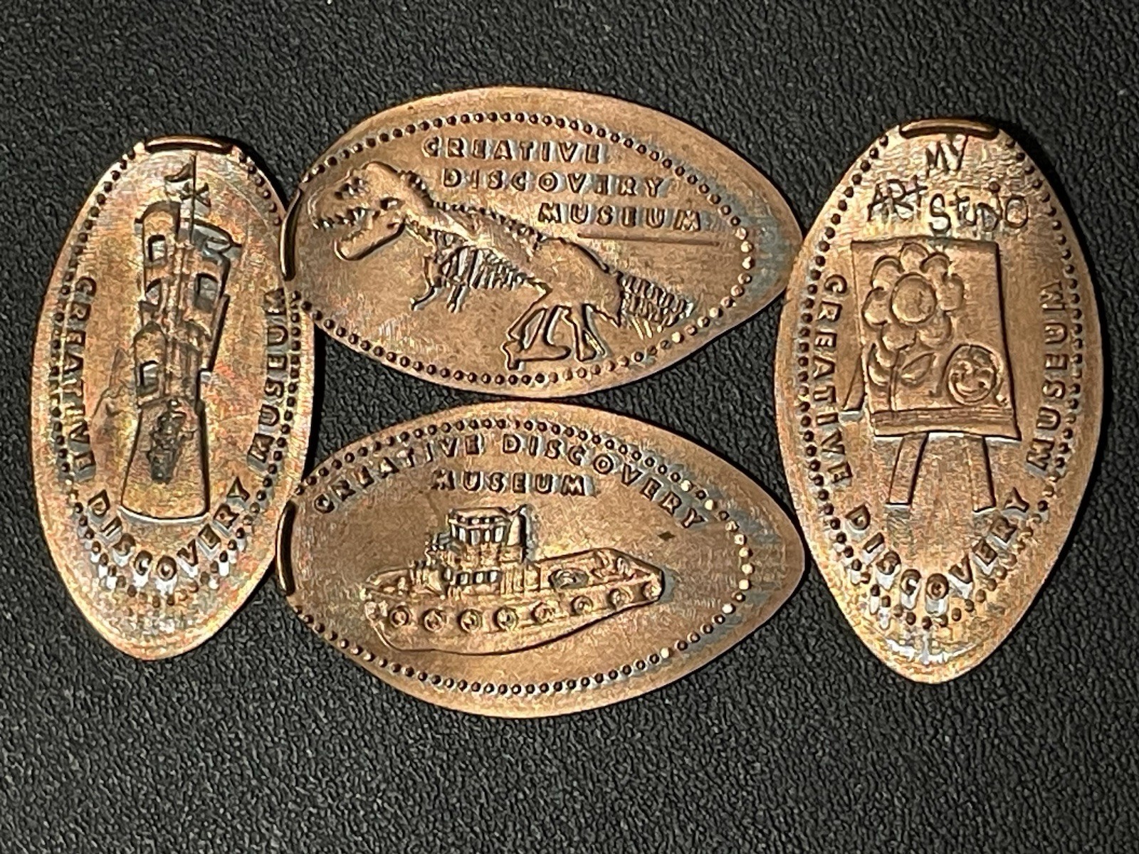 Creative Discovery Museum Zc Elongated Penny Lot #030604