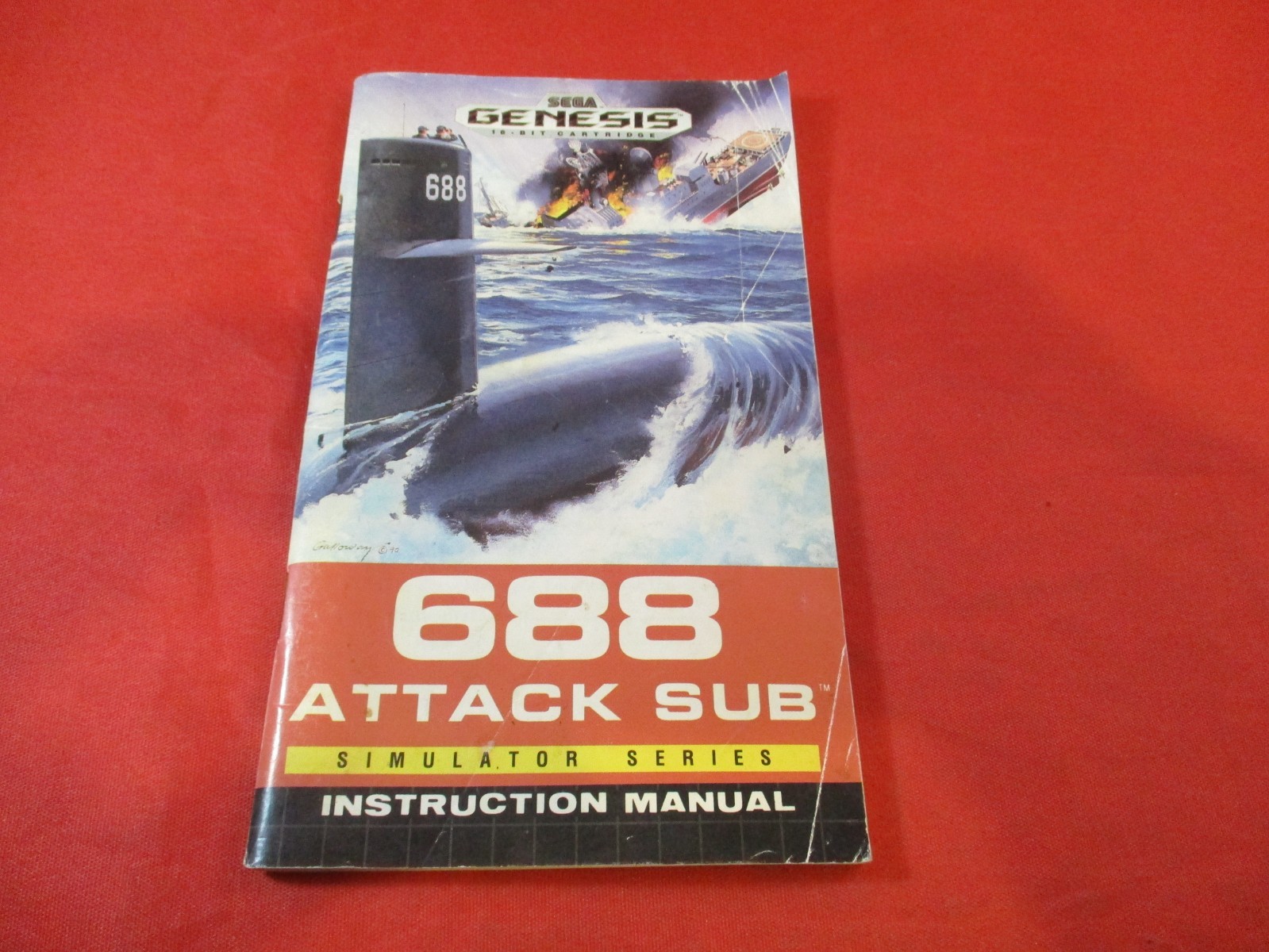 688 Attack Sub Sega Genesis Instruction Manual Booklet ONLY