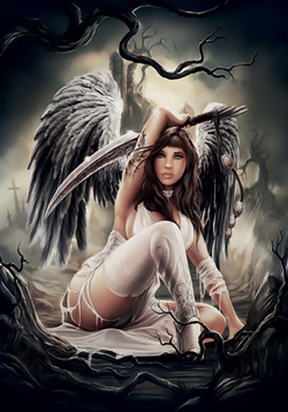 Angel Poster Flag Defender Tapestry