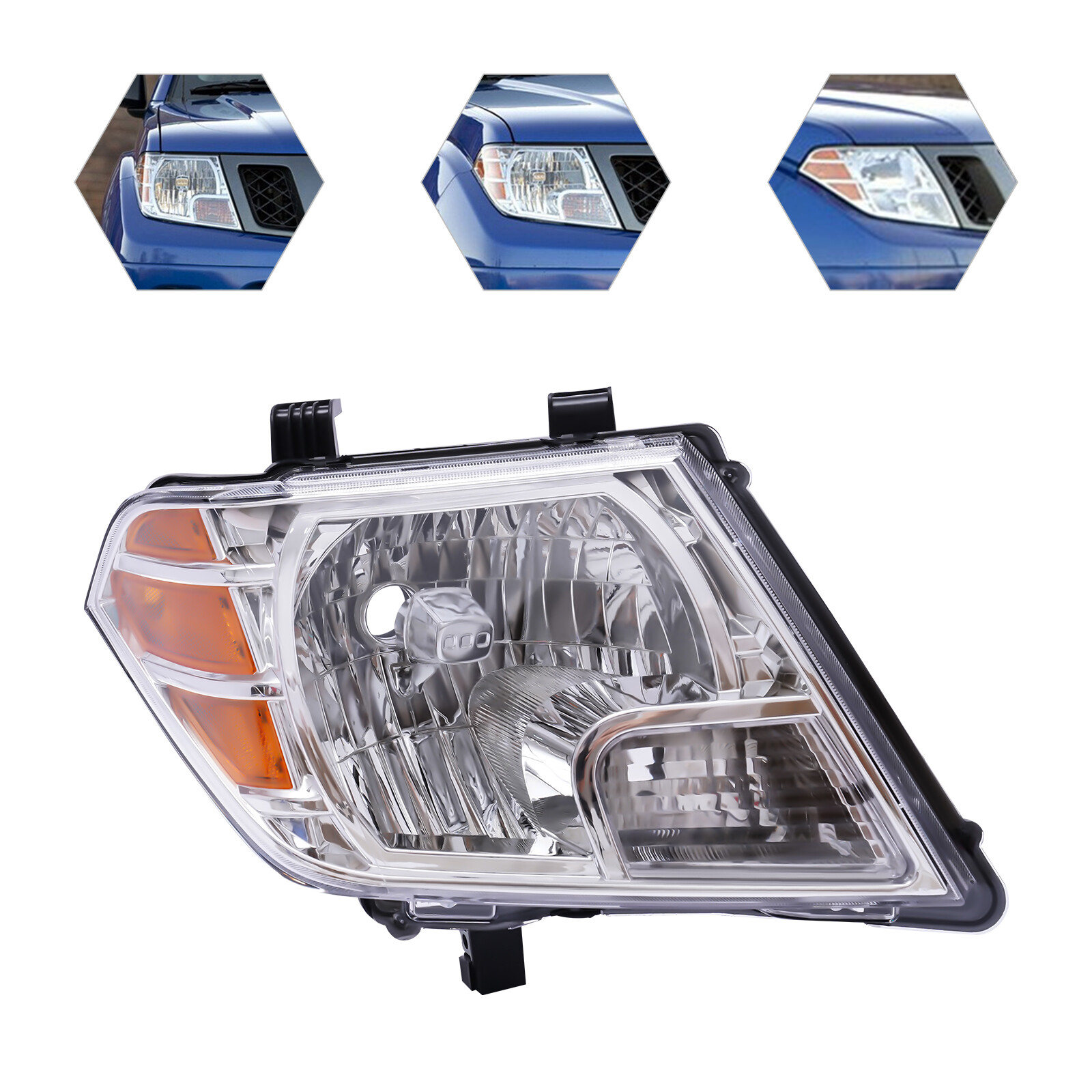 Right Halogen Headlight for Nissan Frontier 2009-2018 Passenger Side Headlamp US