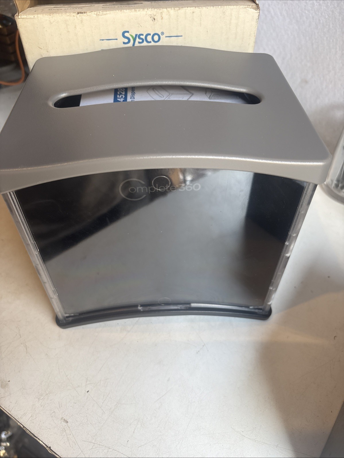 Sysco Imperial Interfold Napkin Dispenser  Black #4528976 Free Fast Shipping