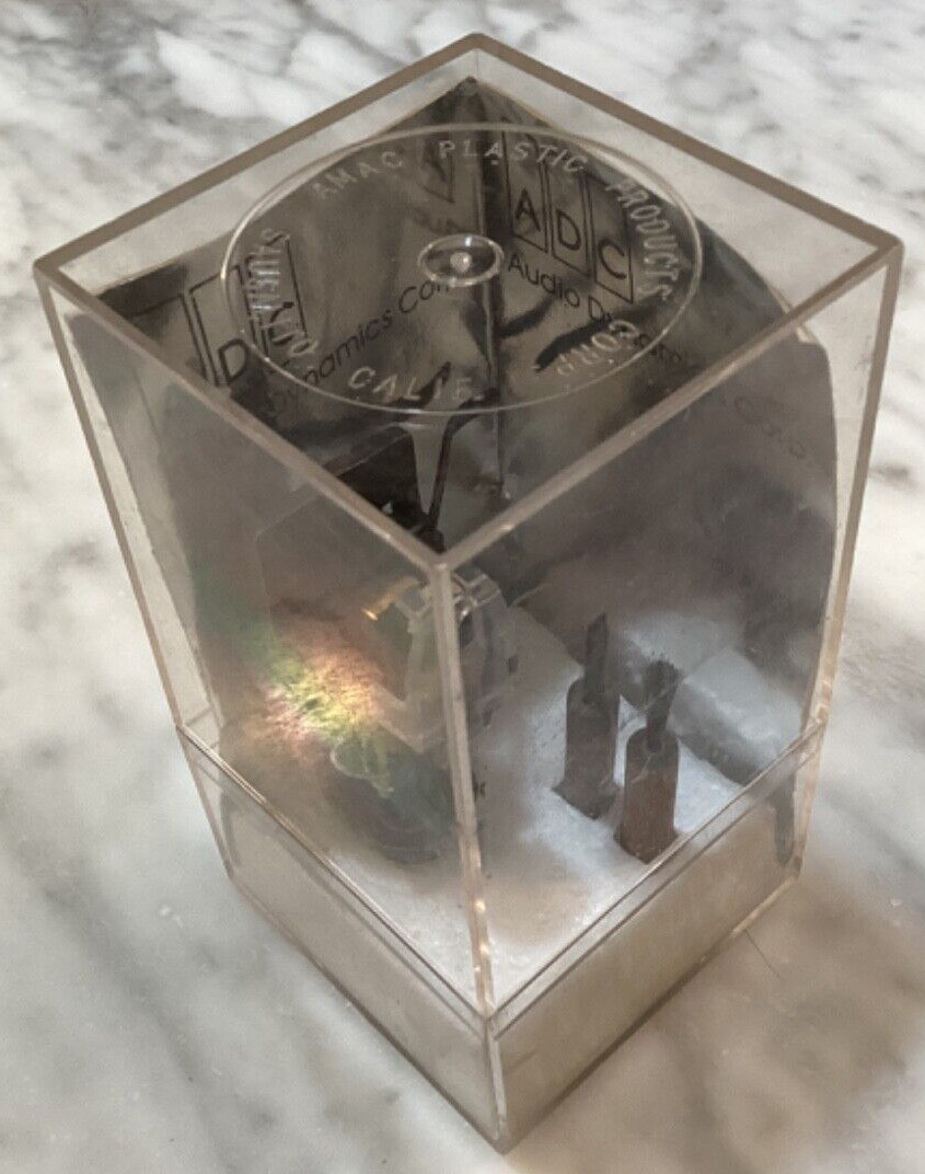 ADC GOLD CARTRIDGE & GENUINE ADC XLM MKII STYLUS PREINSTALLED IN HEADSHELL +CASE