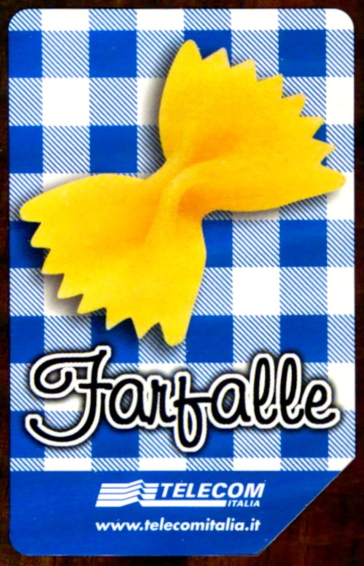 G 1222 C&C 3309 Used Telephone Card With Farfalle Pasta
