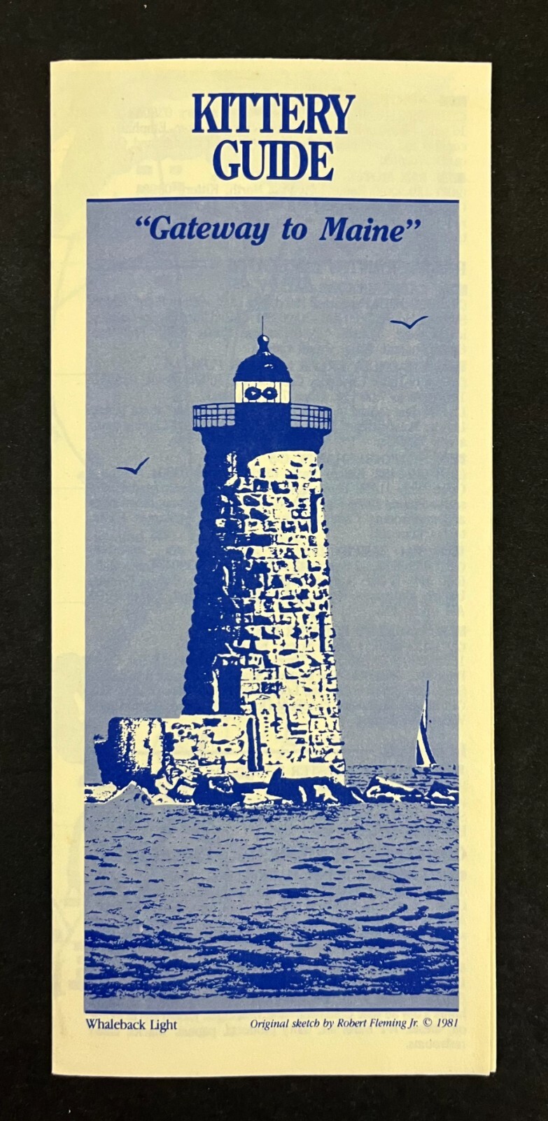 1988 Kittery Business Council Maine Guide Town Recreation VTG Travel Brochure