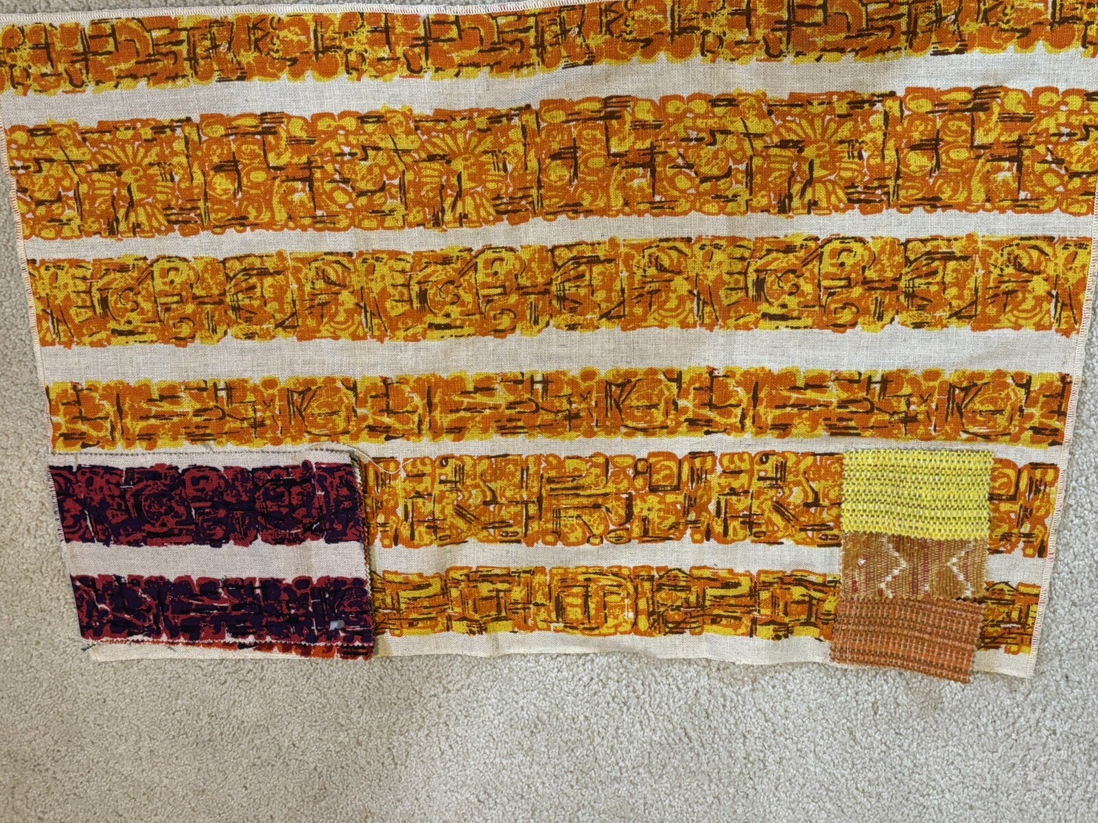 Vintage Waverly Decorative Fabrics Store Fabric Sales Sample Mod MCM Grannycore