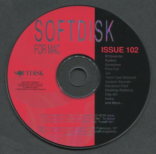 Macintosh Softdisk CD Issue 102