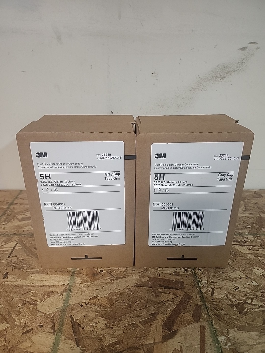 Qty 2 3M 2-LITER 5H QUAT DISINFECTANT CLEANER CONCENTRATE-FREE SHIP-