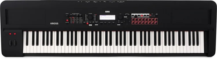 Korg Kross 2-88-MB 88-key Synthesizer Workstation - Super Matte Black