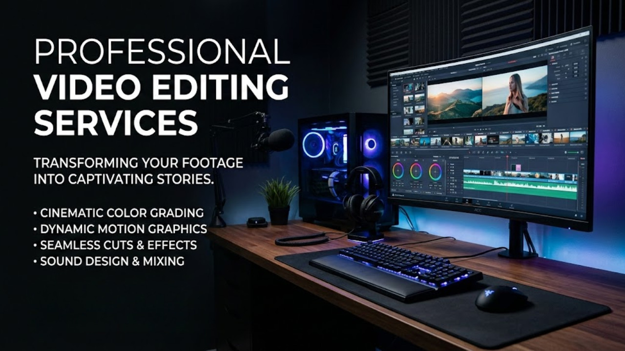 Professional Video Editing Service – Social Media & YouTube Videos