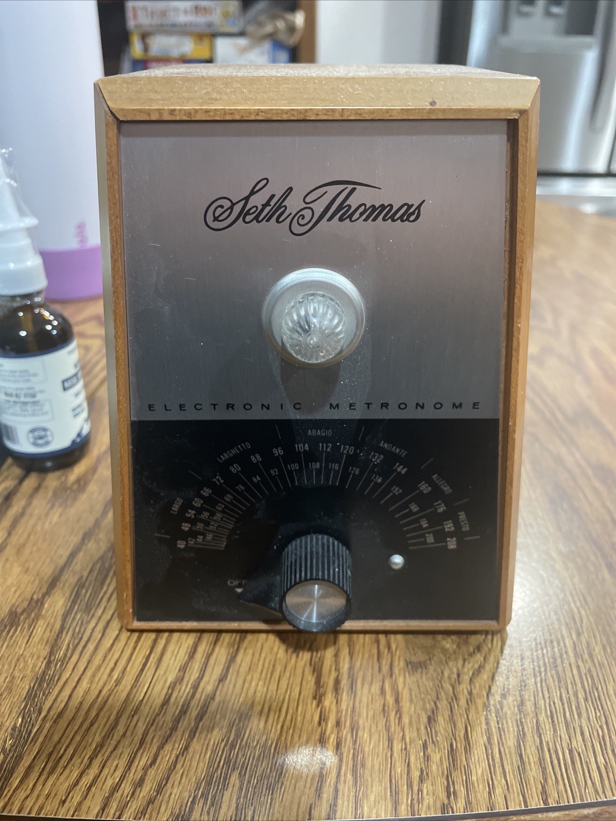 Vintage  60/70's Seth Thomas Model E962-000 Electronic Metronome is working