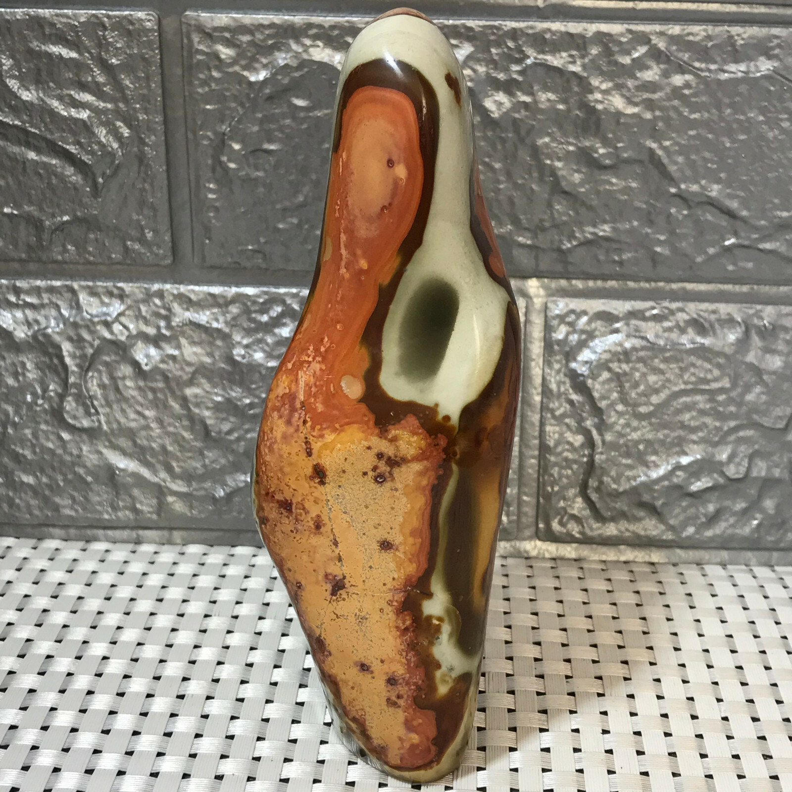 621g Natural Ocean Jasper Quartz Crystal Polished  Mineral specimen Healing 