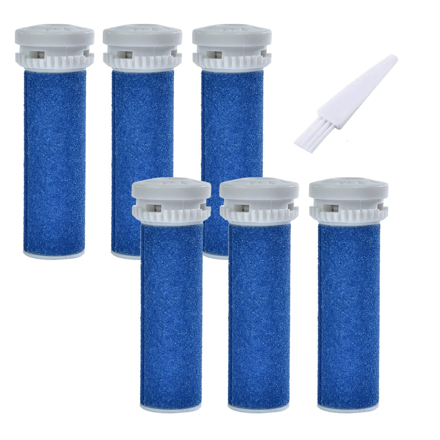 6 Pack Blue Extra Coarse Replacement Roller Refills Compatible with Scholl Ex...
