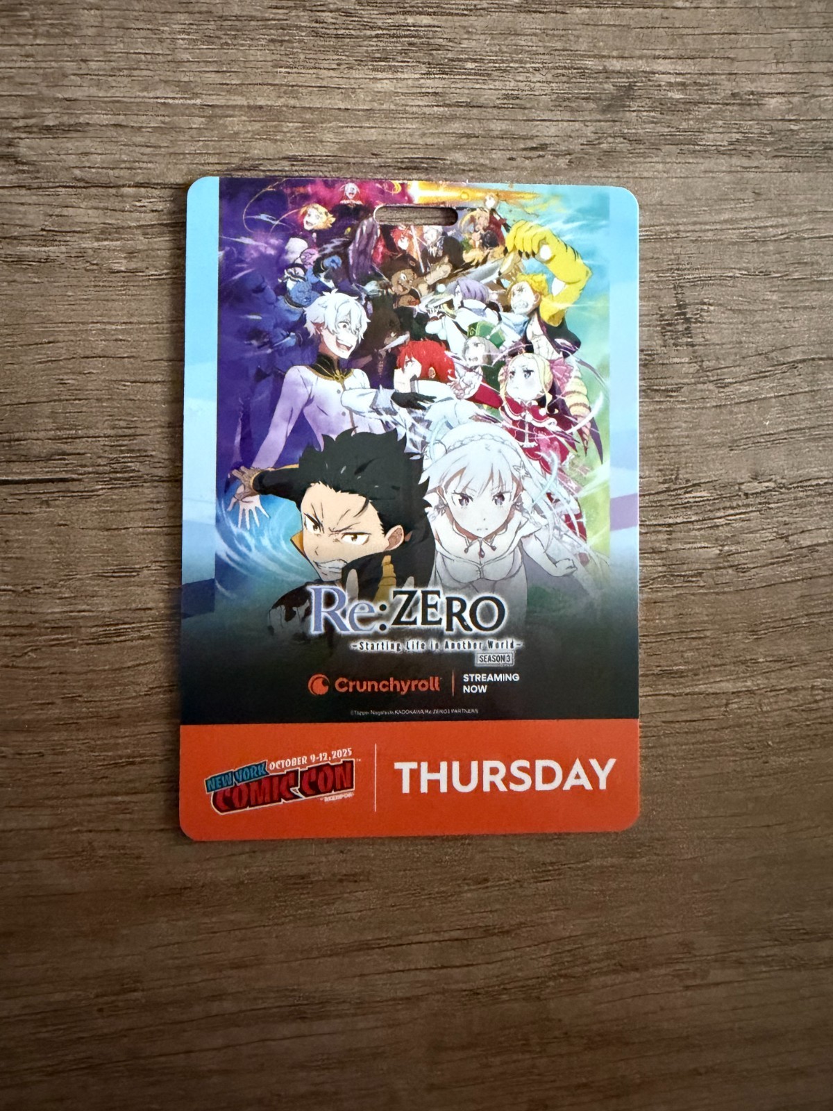 2025 New York Comic Con badge (Thursday, Oct 9) USED