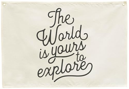 Baby Growth Stuff-Nursery Rectangular Canvas Banner Wall Decor for Nursery 