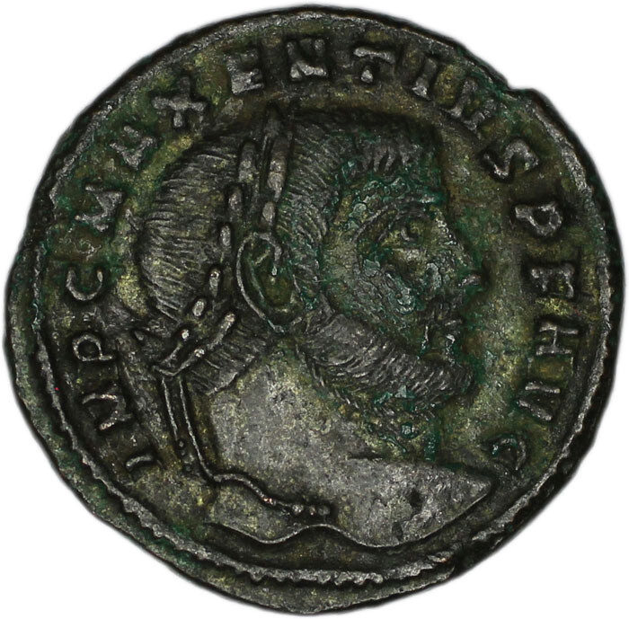 ROMAN EMPIRE coin Follis, emperor Maxentius, 310 A.D.