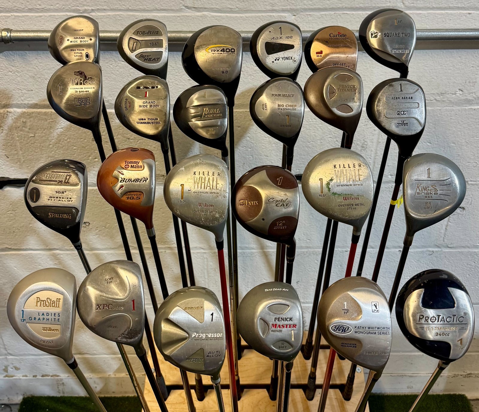 Wholesale Lot of 30 Golf Clubs - Assorted Drivers