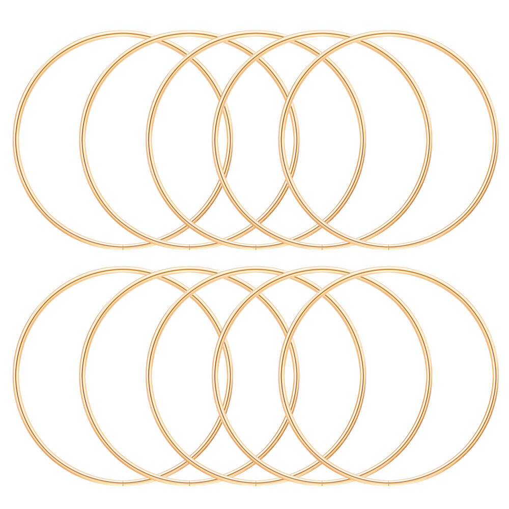 10pcs DIY Round Rings Dreamcatcher DIY Rings Metal Ring Craft Metal Hoops