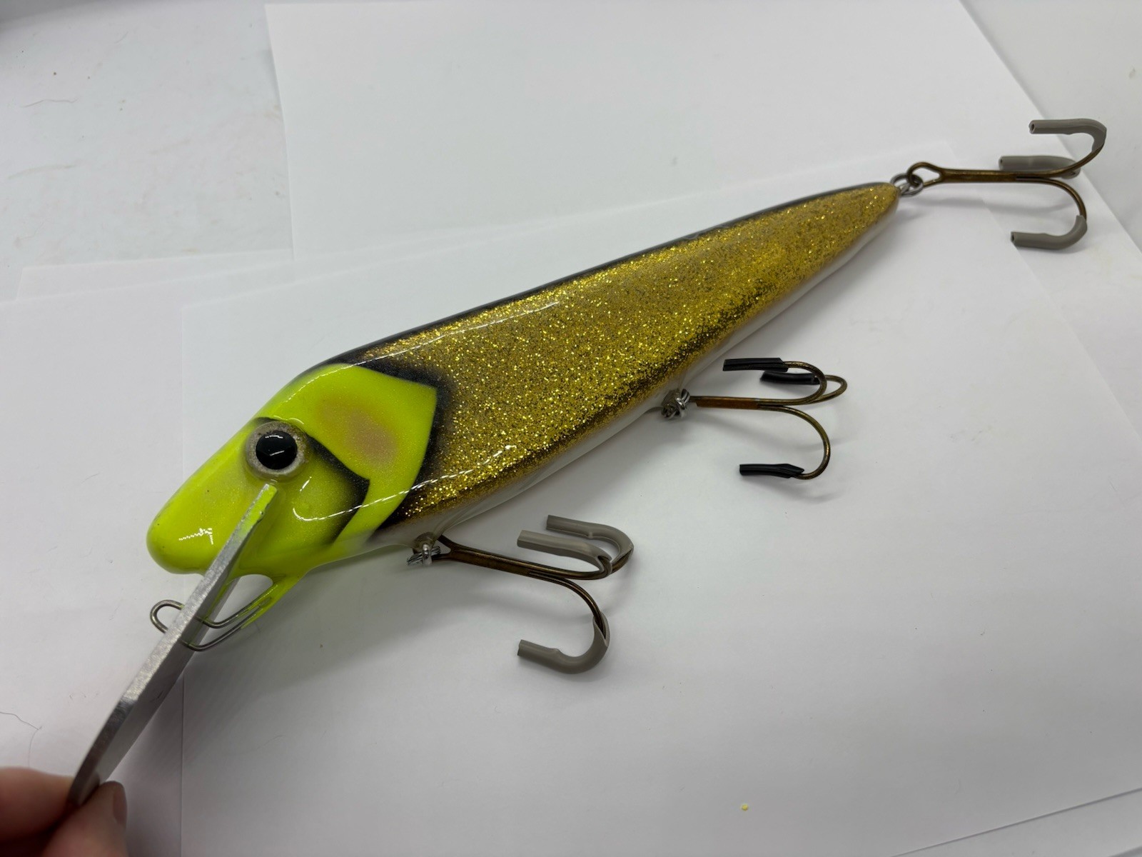 10” Wyss Baits Crankbait Goldie Chart Head Trolling Jerkbait Musky Lure
