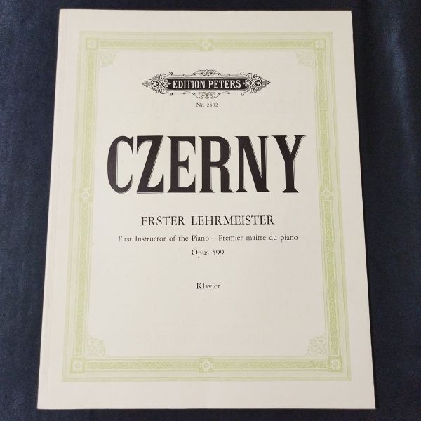Sheet Music Piano Solo Czerny Course 1 Etude Op. 599 Peters Shaden NPA4